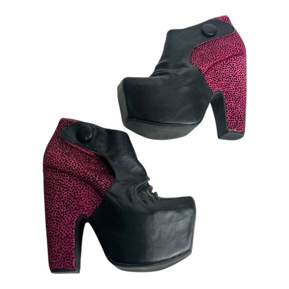 Jeffrey Campbell Pink Cheetah Print platform heels Size 7 - Picture 10 of 10